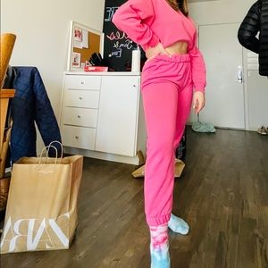 Zara pink sweatsuit